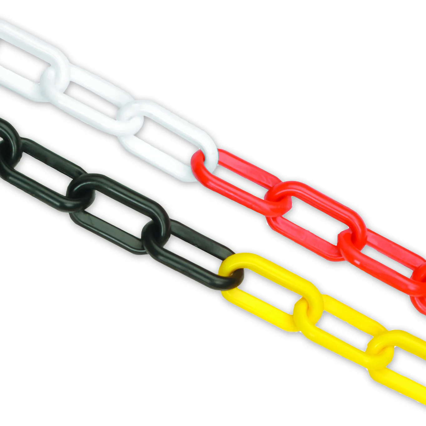 6mm Plastic Barrier Chain 25M - Multiple Colours 25M
