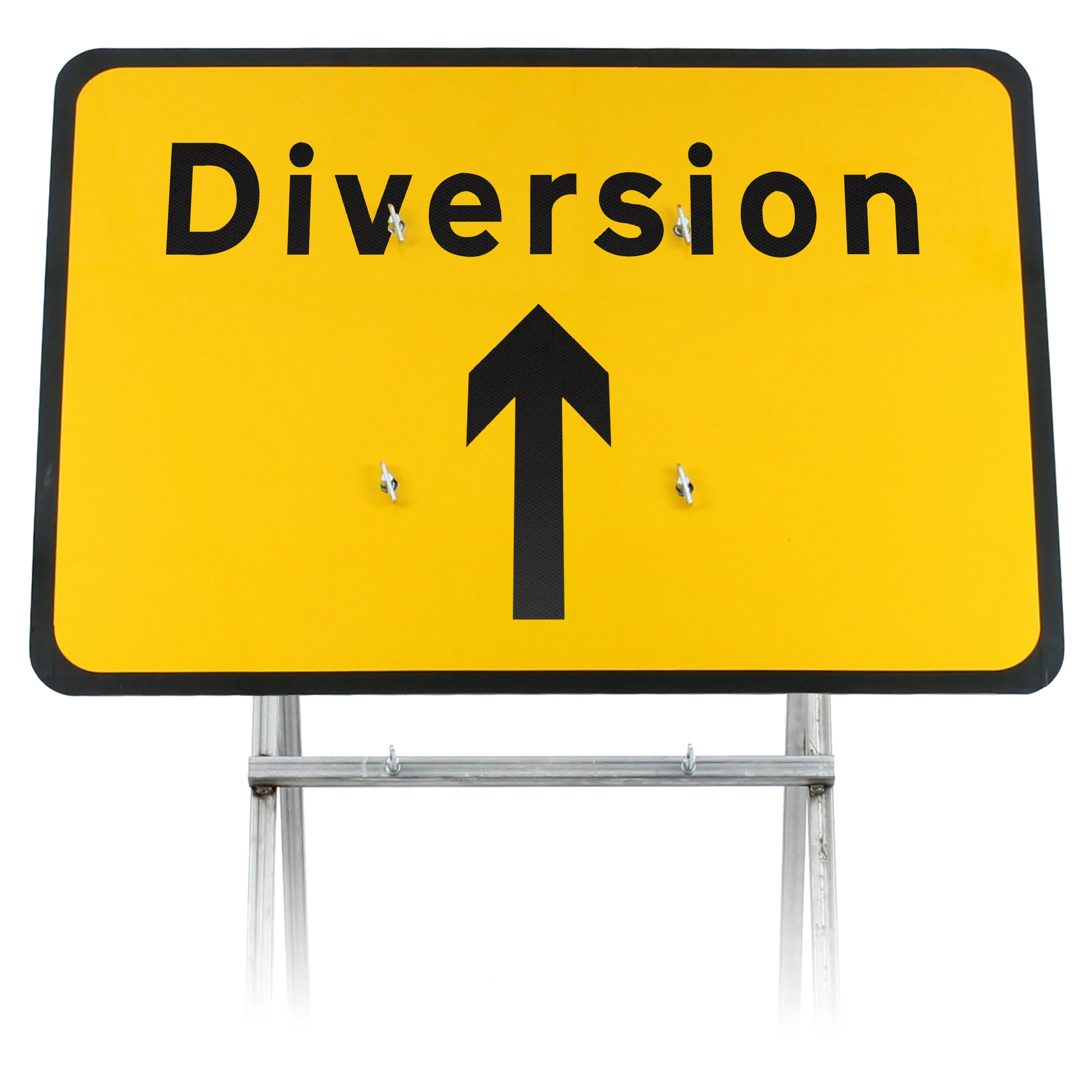 Diversion Ahead Sign Diagram 2702 | Quick Fit (face only) | 1050x750mm