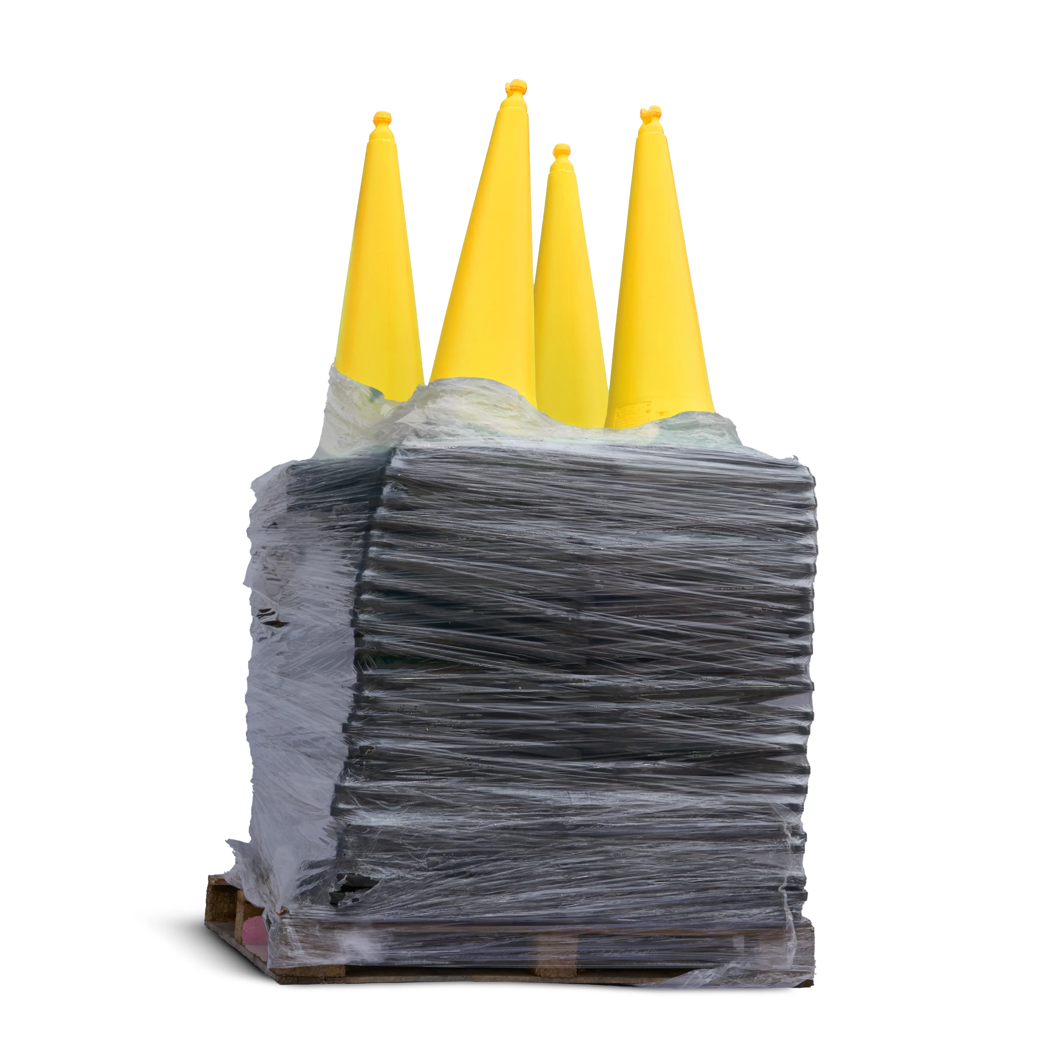 JSP Yellow Quad Cone - Chain Holding Road Cone 1000mm - Image 3