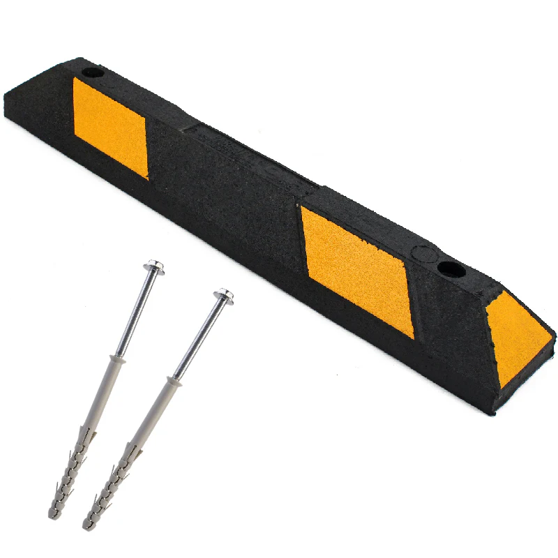Park-it 900mm Rubber Wheel Block / Stop With Fixings - Image 3