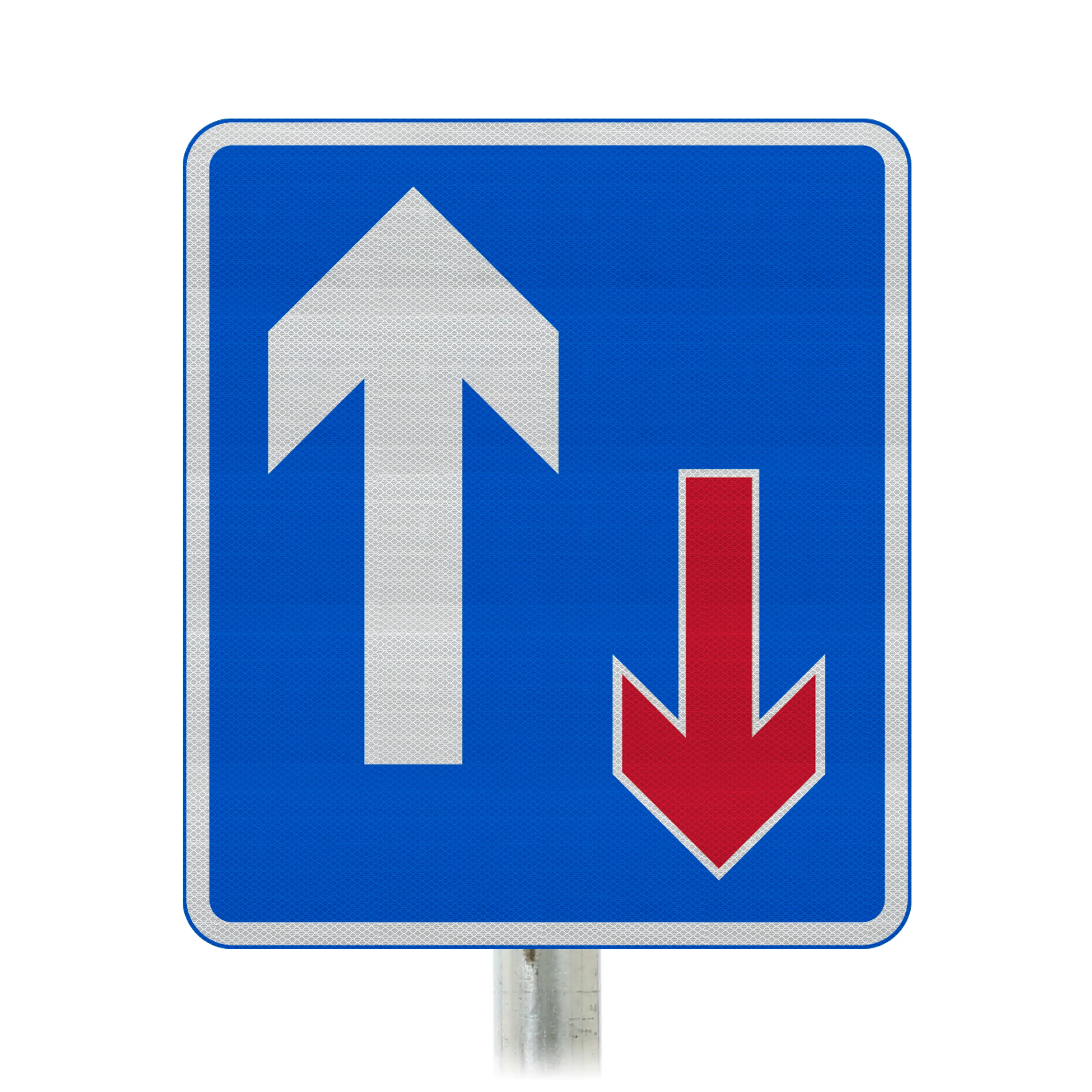 Priority Over Oncoming Traffic Post Mounted Sign - Dia 811 R2/RA2 (Face Only)